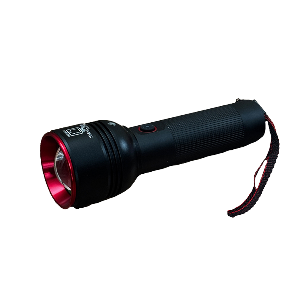 چراغ قوه دستی پلیسی شارژی تک باطری زوم دار اسمال سان (small sun)